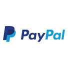 Logo PayPal en bleu et noir, design accueillant.