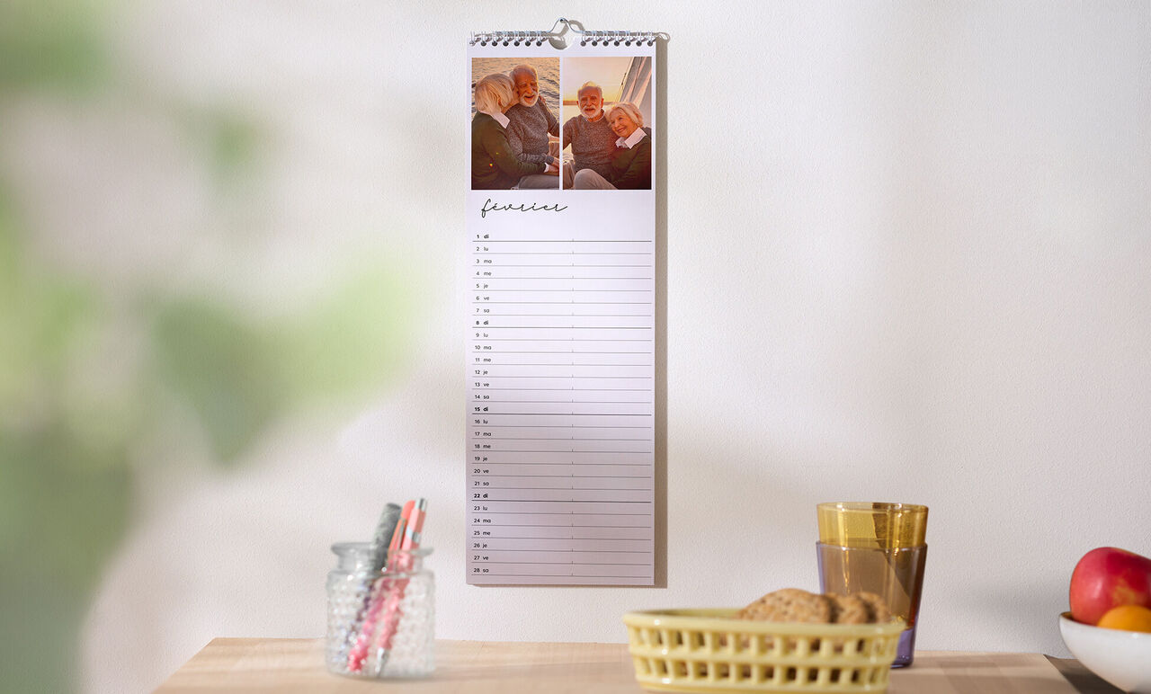 Calendrier mural pour un couple