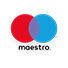 Le logo de Maestro, composé de deux cercles imbriqués en rouge et bleu avec le mot 'maestro' en dessous.