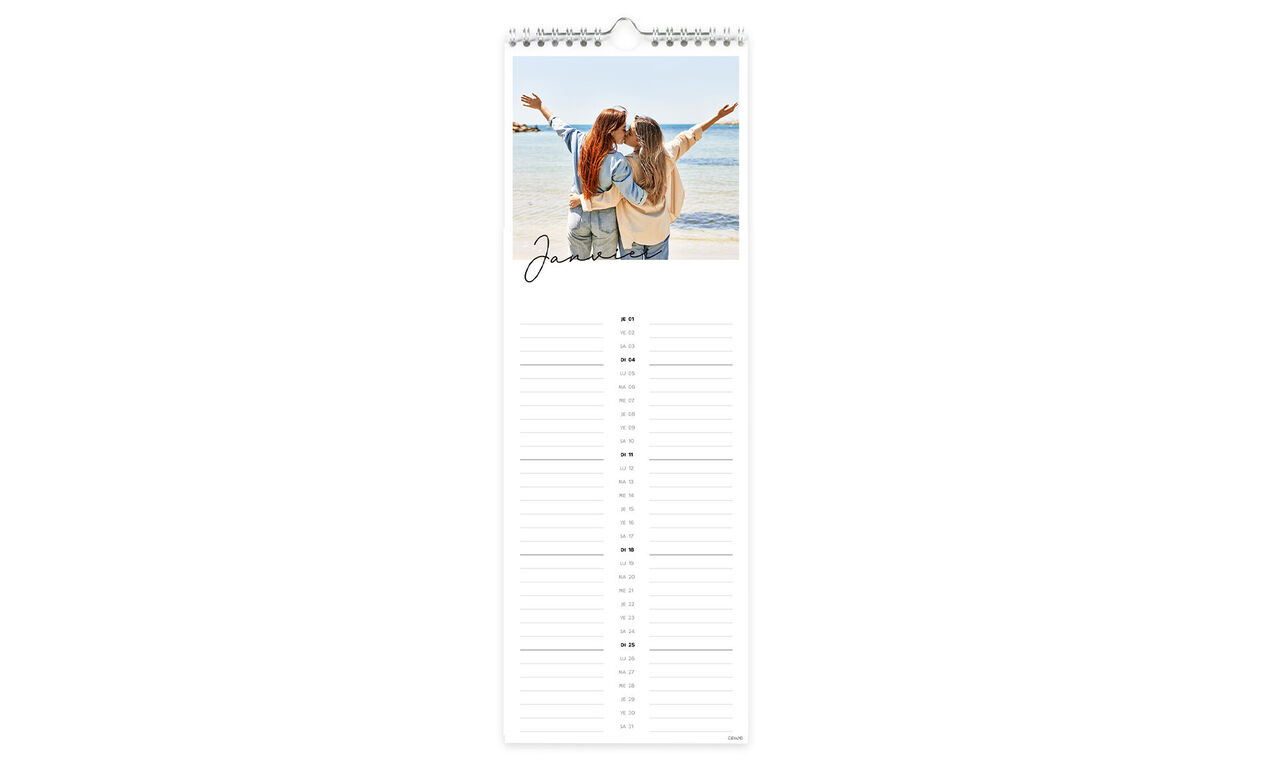 Calendrier planning couple