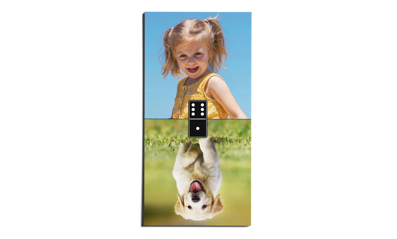 Jeu de dominos personnalisés avec photos