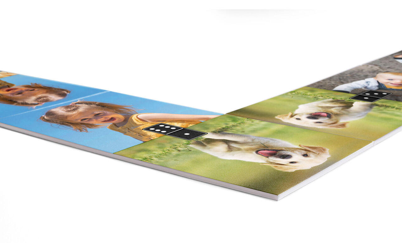 Jeu de dominos personnalisés avec photos
