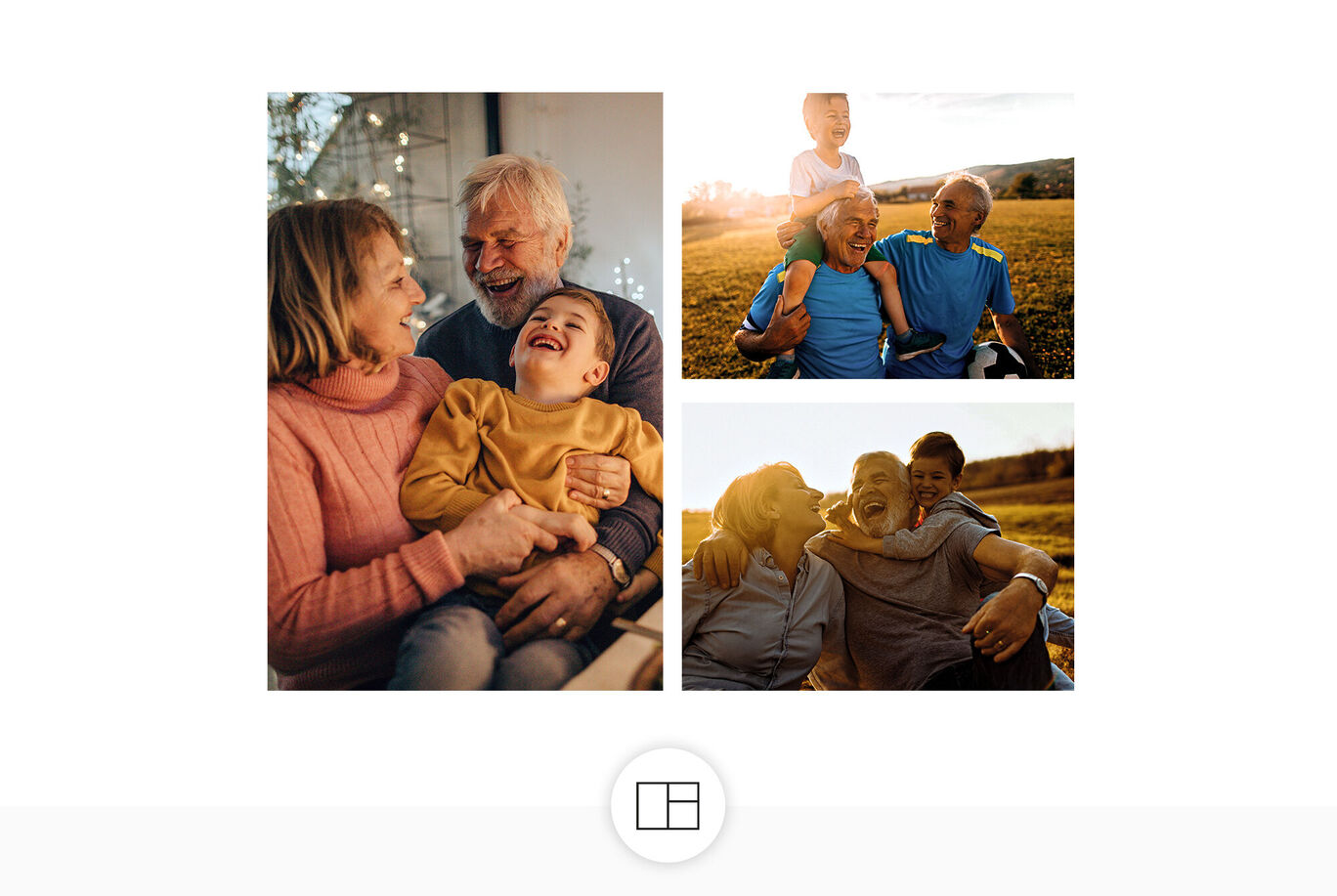 La famille profite ensemble de moments inoubliables lors de différentes occasions. Ensemble dans la nature et à la maison, pleins de joie et de bonheur.